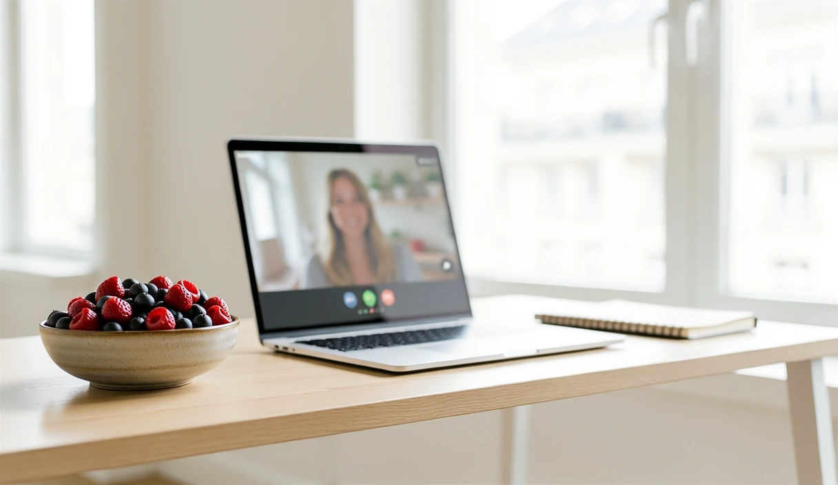 Online-Ernährungsberatung via Video-Call
